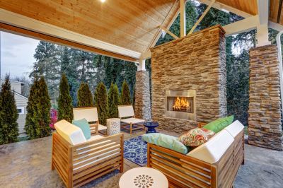 Outdoor Fireplace Masonry
